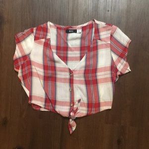 BDG Plaid Crop Top